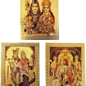 Fridge Magnet Shiva Family, Radha Krishna & Ram Darbaar