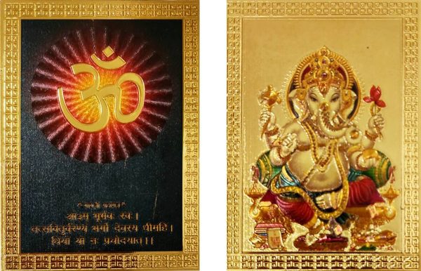 Fridge Magnet Ganesha & Om Set