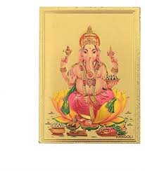 Fridge Magnet Lord Ganesha on Lotus