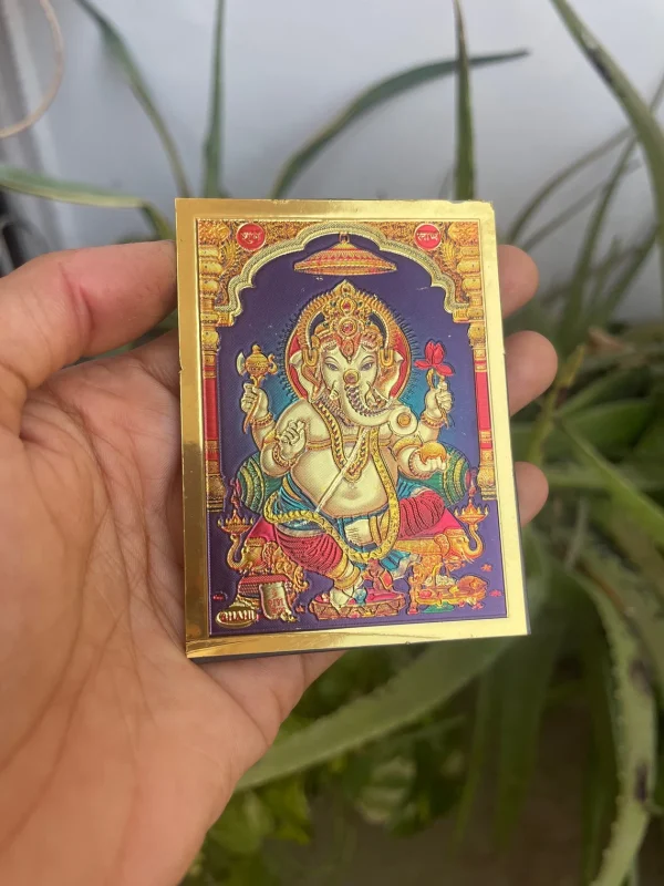 Fridge Magnet Ganesha with Blue Background