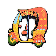 Fridge Magnet Auto Rickshaw